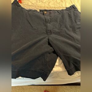 Ralph Lauren Navy Flat Front Shorts